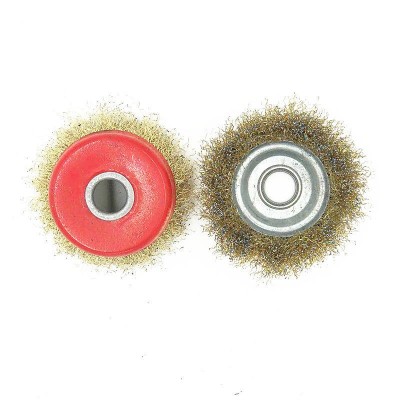 碗形钢丝轮125钢丝轮100型角磨机钢丝轮红碗除锈打磨抛光钢丝轮图3