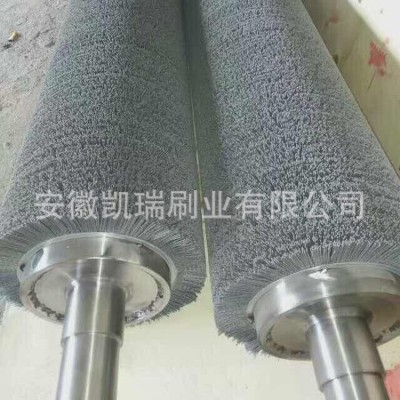 厂家直销 不锈钢钢丝辊 定制 缠绕工业除锈打磨地板滚刷毛刷辊图5