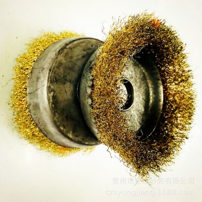 180碗型钢丝轮钢丝刷 钢丝除锈轮 角磨机碗形钢丝轮 除锈打磨抛光图2