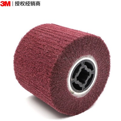 官方授权3M7447百洁布拉丝轮金属不锈钢抛光拉丝十字芯清洁除锈轮图2