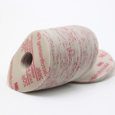 3M 268L砂纸背绒砂纸聚酯薄膜自粘研磨砂纸 精密研磨材料 圆盘砂图3