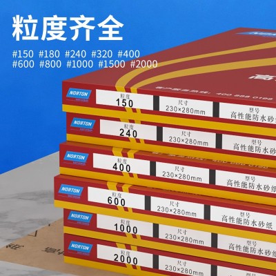 诺顿砂纸水砂纸240#320#400#打磨抛光精细研磨省模230*280mm图4