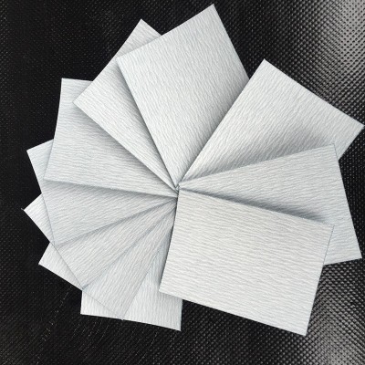 批发237U背绒砂纸100*75mm*400#白砂背绒片200片/盒装超涂层干图3