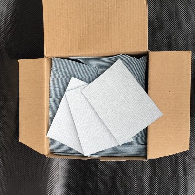 批发237U背绒砂纸100*75mm*400#白砂背绒片200片/盒装超涂层干图4