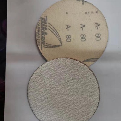 日研牌5寸背绒砂纸 家具漆面打磨圆盘砂纸 植绒抛光干磨工业砂纸图5