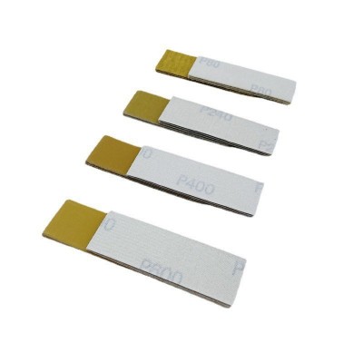 黄砂30*90mm植绒砂纸 修复工具打磨方形小砂纸 精细抛光砂 纸套装图5