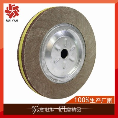 供应300*35*25.4千页轮 利宝龙WX713-1砂布千叶轮 卡盘砂布轮图4