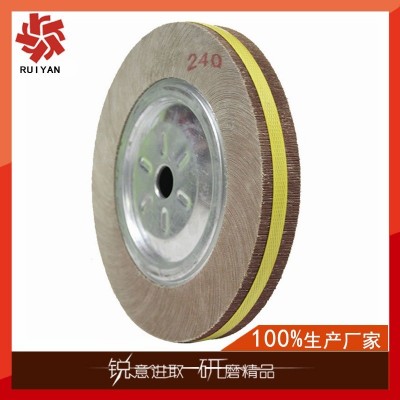 供应300*35*25.4千页轮 利宝龙WX713-1砂布千叶轮 卡盘砂布轮图5