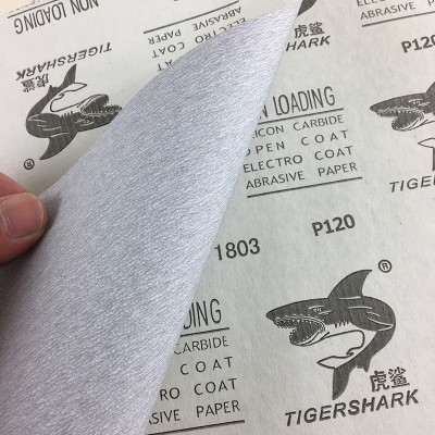 虎鲨砂纸抛光干磨沙纸打磨80#-1000#木器家具打磨涂层乳胶纸基图4