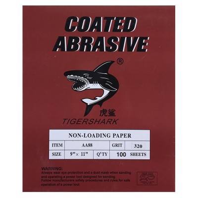 虎鲨砂纸抛光干磨沙纸打磨80#-1000#木器家具打磨涂层乳胶纸基图2