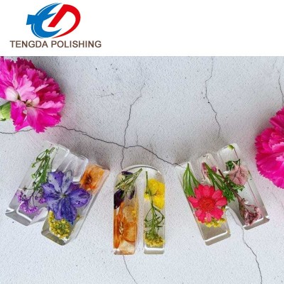承接创意树脂工艺品球干花植物标本透明花球办公室装饰品摆件制造图5
