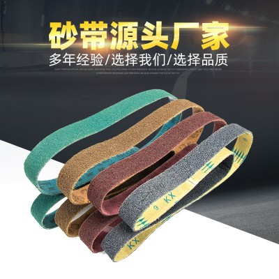 现货2100*50尼龙砂带 金属非金属不断带环形拉丝带砂布卷