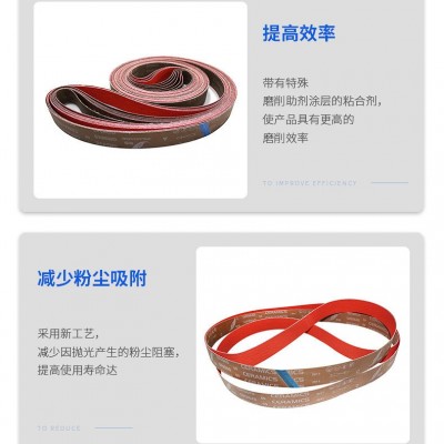 984S陶瓷砂带 去氧化干磨湿磨环形抛光砂带机打磨配机带50*2100图4