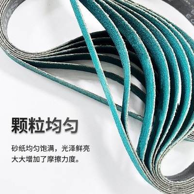 鹿王520*20重金属铸造件钢铁打磨去毛刺砂布330*10锆刚玉抛光砂带图3