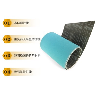鹿王砂纸RZ877金属打磨砂带卷不锈钢抛光砂纸干湿两用砂带卷图3