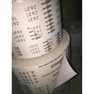 进口野牛砂带砂布砂纸白色涂层拉丝带图2