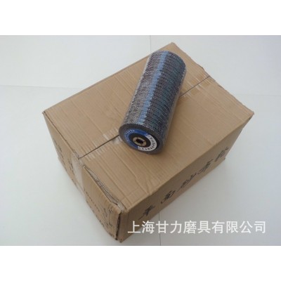 德尔士4”平面砂布轮网盖百叶片100*16mm 煅烧抛光片百页打磨片图5