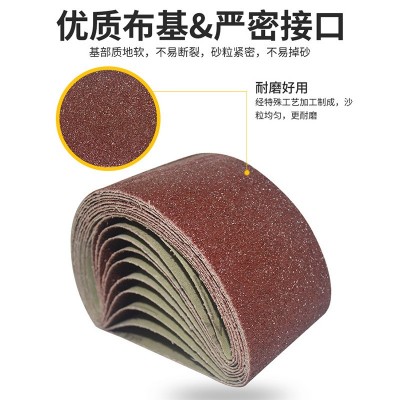 锆刚玉坡口机砂带610*100 不锈钢抛光R219诺顿三菱 51-B红砂带图5