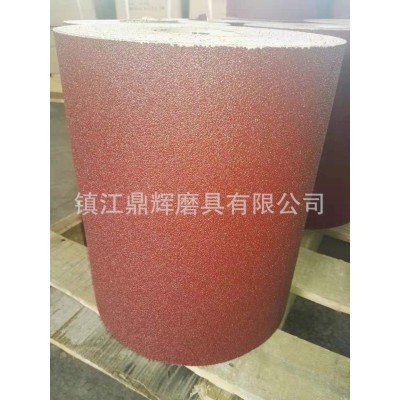 红色砂纸卷 酚醛树脂 E级砂带原纸棕刚玉 机用抛光打磨卷图5