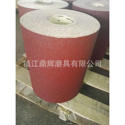 红色砂纸卷 酚醛树脂 E级砂带原纸棕刚玉 机用抛光打磨卷图3