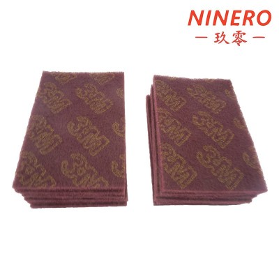 3M7447百洁布 工业擦拭布 清洁去毛刺抛光家具 无尘布 百洁布图2