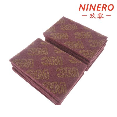 3M7447百洁布 工业擦拭布 清洁去毛刺抛光家具 无尘布 百洁布图4