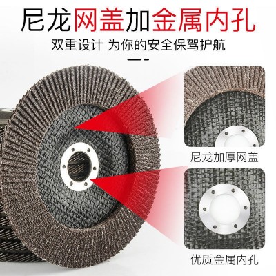 厂家自产自销6寸150*22平面砂布轮磨光片百叶轮批发不锈钢抛光片图5