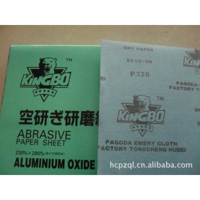批发劲豹KINGBO油漆干磨砂纸抗堵塞白砂皮砂纸磨铝砂纸120#-600#图5