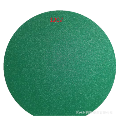 绿砂5寸6寸7寸干磨砂纸绿色薄膜植绒干湿两用植绒沙纸图2