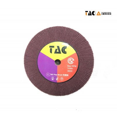 TAC7447红色不夹砂不锈钢抛光拉丝去除毛刺木器机加工飞翼轮图3