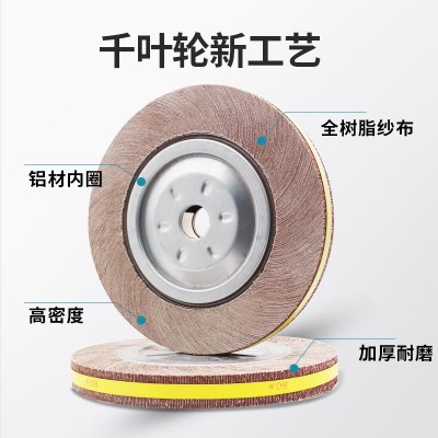 千叶轮千叶片抛光片抛光轮卡盘叶轮异型千页轮150/200/250/300图3