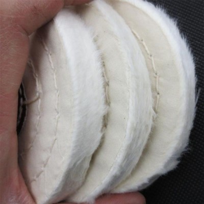 珍珠布轮 绒布轮纯棉布轮镜面抛光轮 白布轮50mm-200mm 5寸4寸8寸图2