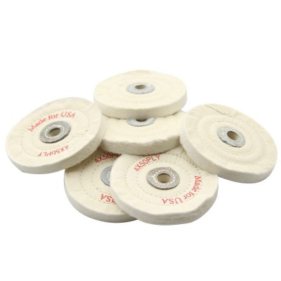 珍珠布轮 绒布轮纯棉布轮镜面抛光轮 白布轮50mm-200mm 5寸4寸8寸图5