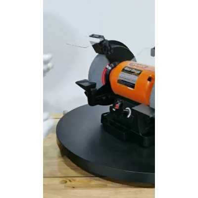 ALLWIN奥文200mm双头砂轮打磨机金工带水槽550W调速款电动砂轮机图5