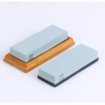 供应400/1000#绿碳化硅双面油石磨刀石商家用油石砥石磨刀器套装 2个起批图2