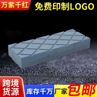 厂家供应双面黑碳化硅网槽磨刀石 修正石砥石黑碳黑色网槽修正石 2个起批图2