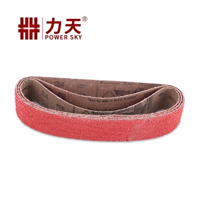 陶瓷小砂带10*330mm砂带机环形抛光金属打磨砂带 红色布 带耐磨图5