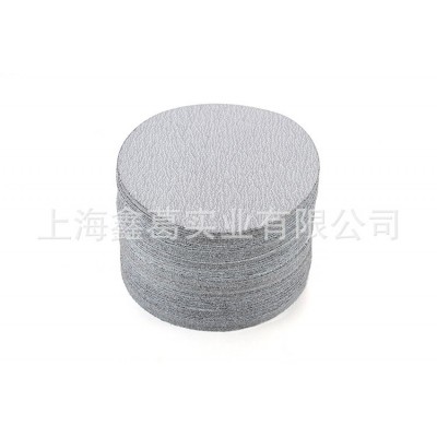 批发金牛5寸125植绒片圆盘干磨砂纸木工打磨砂纸抛光沙纸拉绒片图2