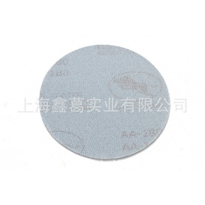批发金牛5寸125植绒片圆盘干磨砂纸木工打磨砂纸抛光沙纸拉绒片图4
