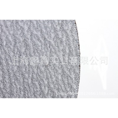 批发金牛5寸125植绒片圆盘干磨砂纸木工打磨砂纸抛光沙纸拉绒片图3