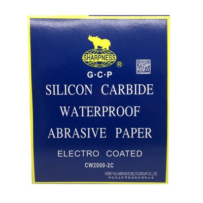 犀利牌砂纸碳化硅水沙纸耐水GCP 2000目打磨抛光砂纸水磨黑色砂纸图3
