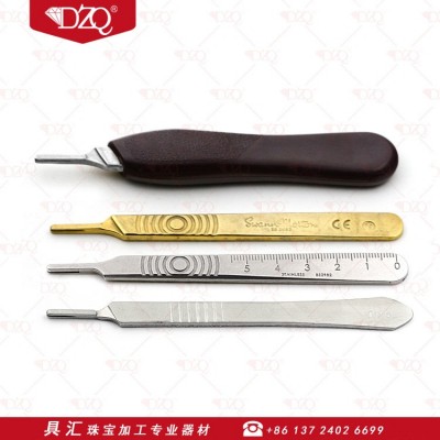不锈钢手术刀柄塑料刀柄刀片刀架刀片柄首饰器材用于3号手术刀柄图3