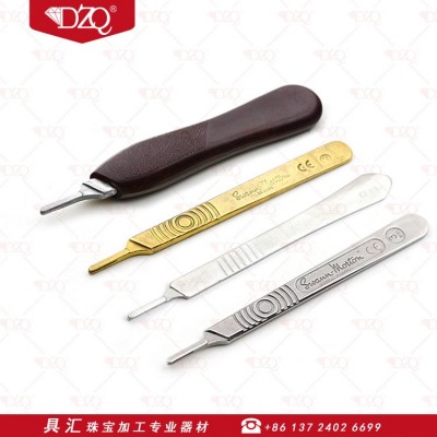 不锈钢手术刀柄塑料刀柄刀片刀架刀片柄首饰器材用于3号手术刀柄图2