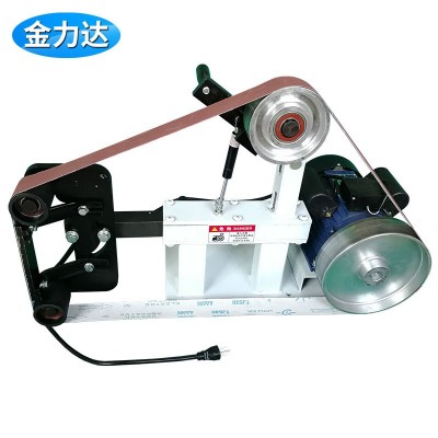 供应JLD10-6小型砂带机 金属打磨电动砂光机 砂带抛光机厂家直销
