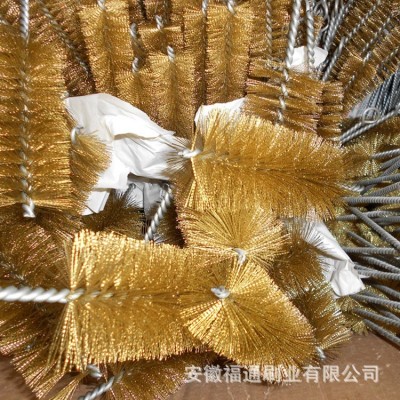 直供内孔小刷钢丝管道刷试管刷 除锈抛光扭丝刷 工业铜丝清洁刷图2
