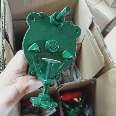 东南亚 非洲 南美市场 4寸5寸6寸小型台式绿色手摇砂轮机磨刀机图3