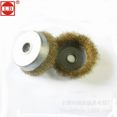 厂家直销钢丝轮打磨除锈造船厂用100 125型角磨机用碗型钢丝轮图3