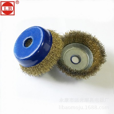 厂家直销钢丝轮打磨除锈造船厂用100 125型角磨机用碗型钢丝轮图5