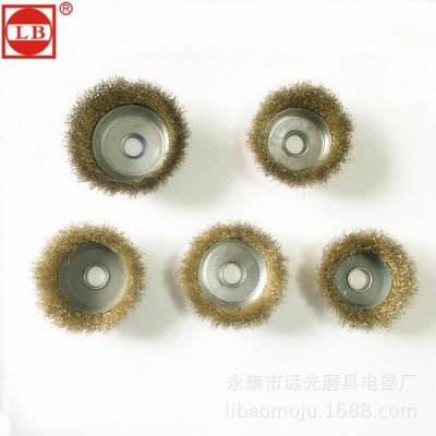 厂家直销钢丝轮打磨除锈造船厂用100 125型角磨机用碗型钢丝轮图2