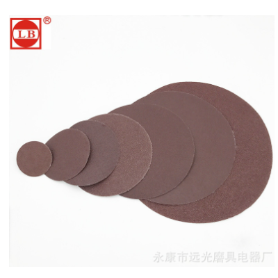 厂家批发直销 2-9英寸 博克牌背绒圆盘砂纸 植绒砂纸片拉绒砂纸片图3